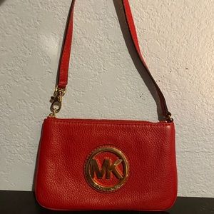 Michael Kors Red Wristlet